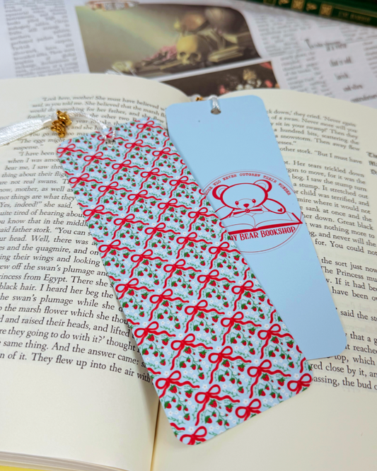 Strawberry Bows Bookmark