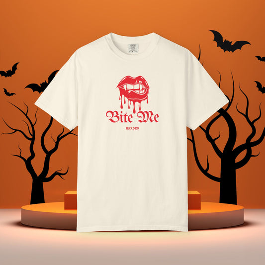 Bite Me Harder (Red) Tee