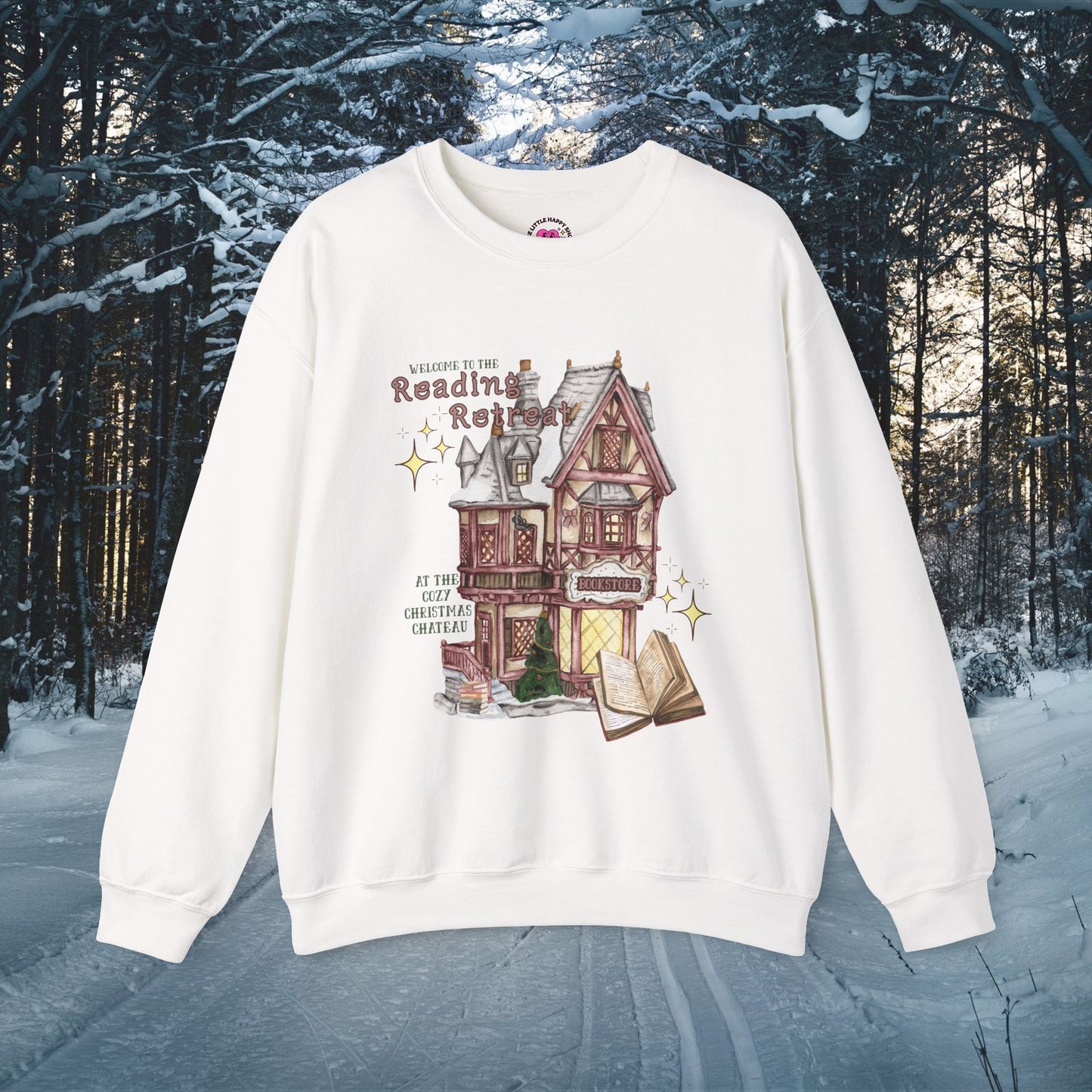 Christmas Chateau Sweatshirt | Winter Reading Retreat Sweatshirt