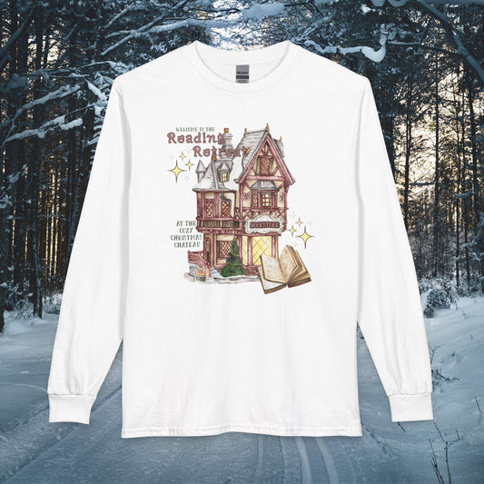Cozy Christmas Chateau Tee | Winter Reading Retreat Long Sleeve Tee